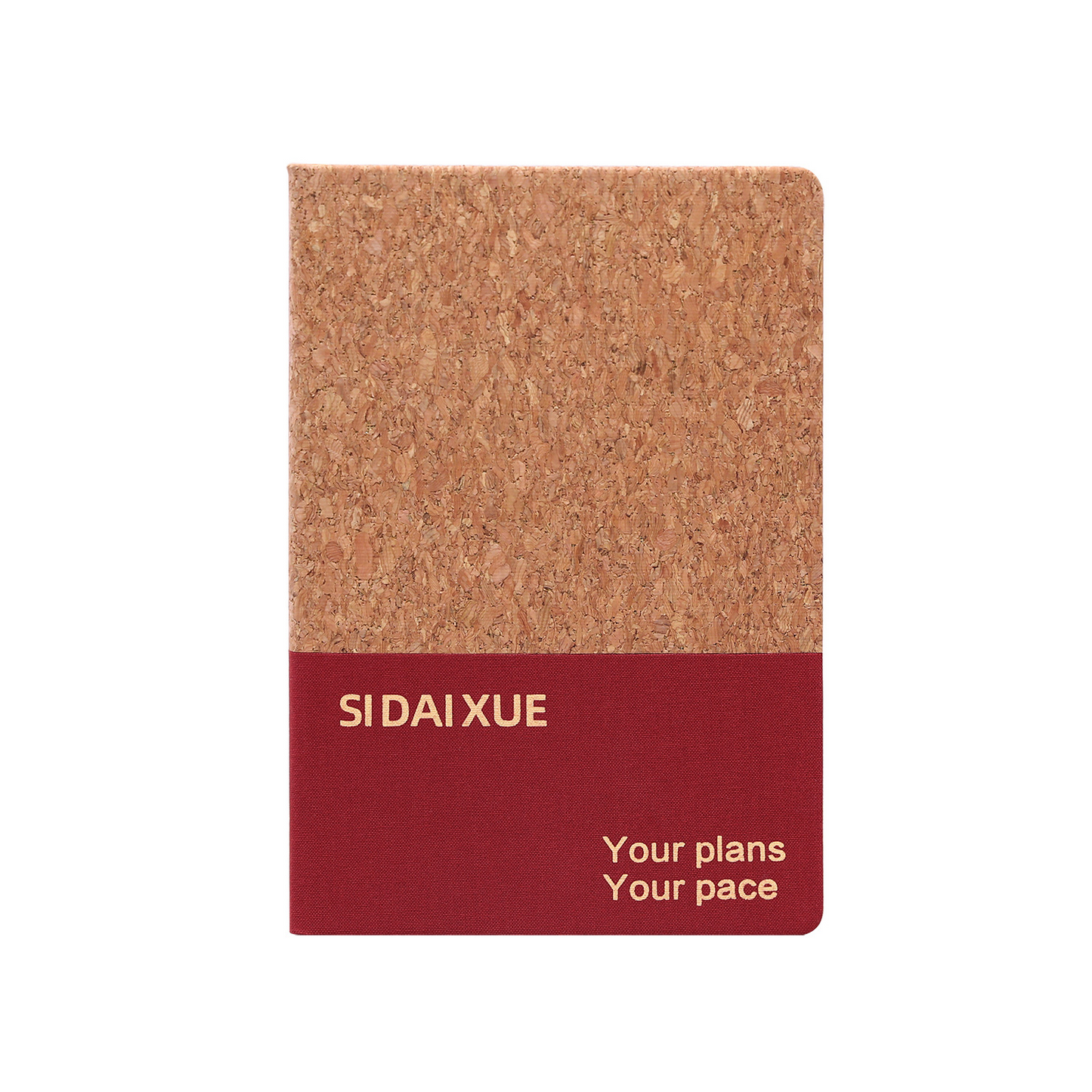 Eco-Friendly Cork Mosaic Notebook – Handcrafted Cover with Natural Cork & Fabric, A Sustainable Journal for Writing, Sketching & Everyday Inspiration