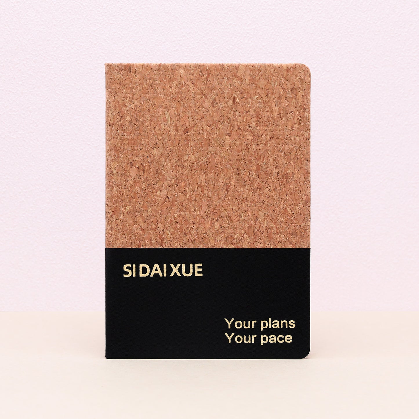 Eco-Friendly Cork Mosaic Notebook – Handcrafted Cover with Natural Cork & Fabric, A Sustainable Journal for Writing, Sketching & Everyday Inspiration