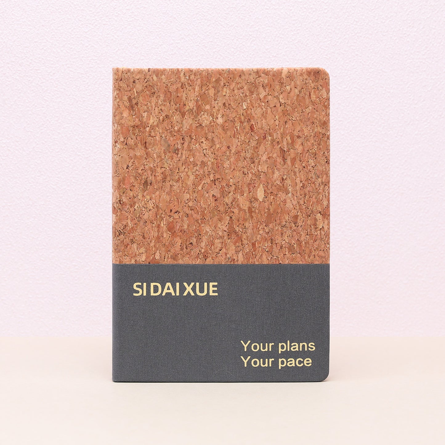 Eco-Friendly Cork Mosaic Notebook – Handcrafted Cover with Natural Cork & Fabric, A Sustainable Journal for Writing, Sketching & Everyday Inspiration