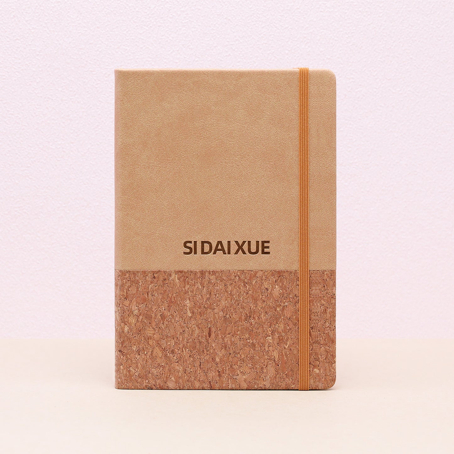 Eco-Friendly Cork Mosaic Notebook – Handcrafted Cover with Natural Cork & Fabric, A Sustainable Journal for Writing, Sketching & Everyday Inspiration