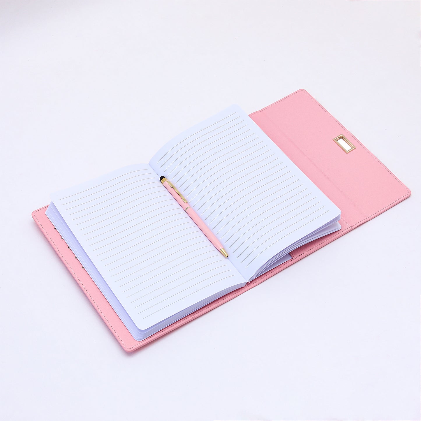 A5 Tri-Fold Pastel Notebook with Pen – Cute 3-Fold Journal Set with Matching Pen, A Sweet & Practical Keepsake for Girls, Teens & Stationery Lovers