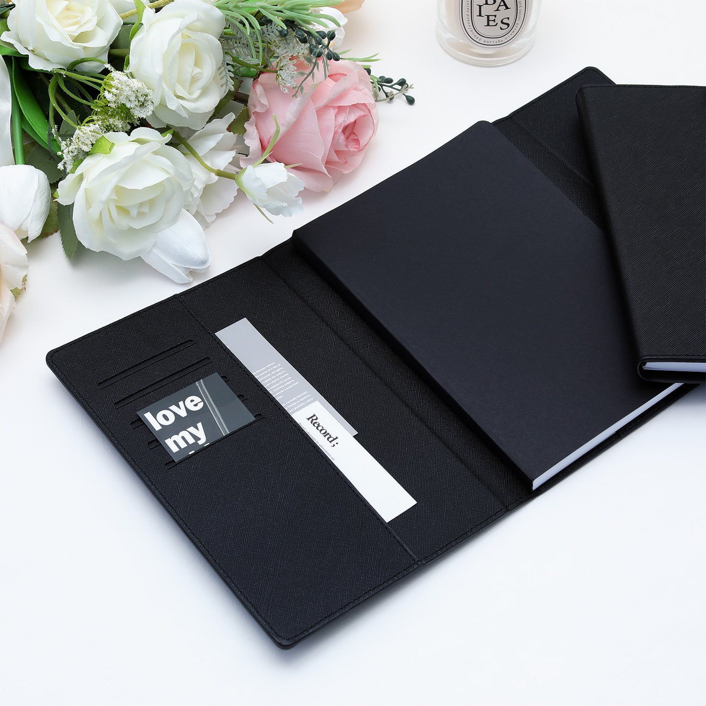 A5 Tri-Fold Pastel Notebook with Pen – Cute 3-Fold Journal Set with Matching Pen, A Sweet & Practical Keepsake for Girls, Teens & Stationery Lovers