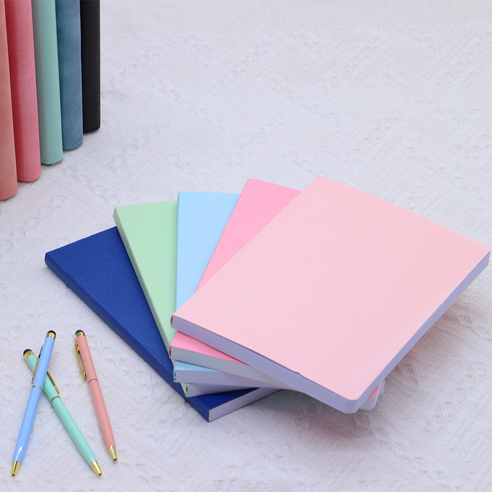 A5 Tri-Fold Pastel Notebook with Pen – Cute 3-Fold Journal Set with Matching Pen, A Sweet & Practical Keepsake for Girls, Teens & Stationery Lovers