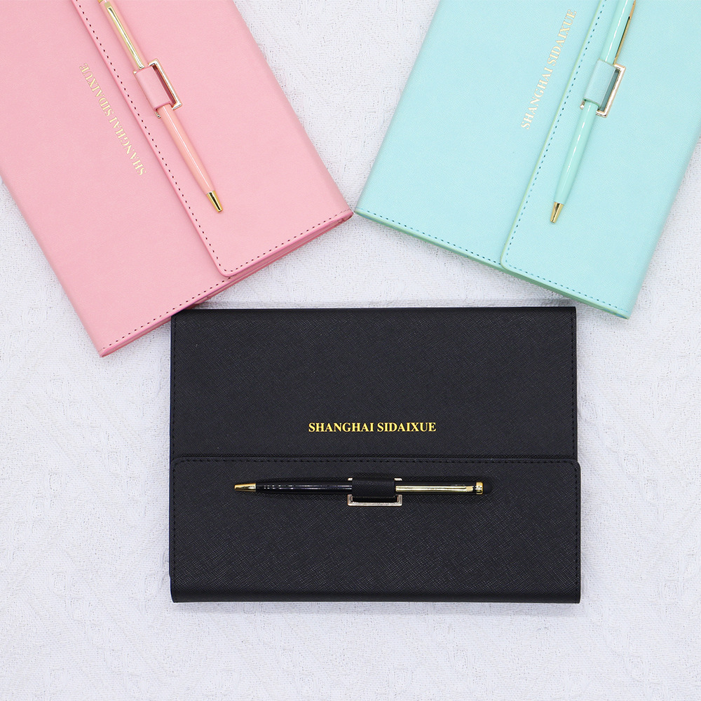 A5 Tri-Fold Pastel Notebook with Pen – Cute 3-Fold Journal Set with Matching Pen, A Sweet & Practical Keepsake for Girls, Teens & Stationery Lovers