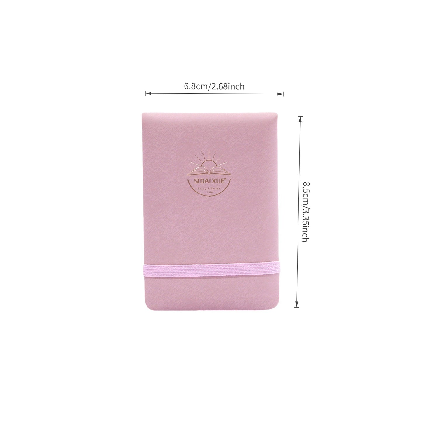 A7 Pocket Notebook with Elastic Band – Single-Bound Edge PU Leather Journal with Tear-Out Pages & Woodfree Paper, A Compact Everyday Companion for Notes & Ideas