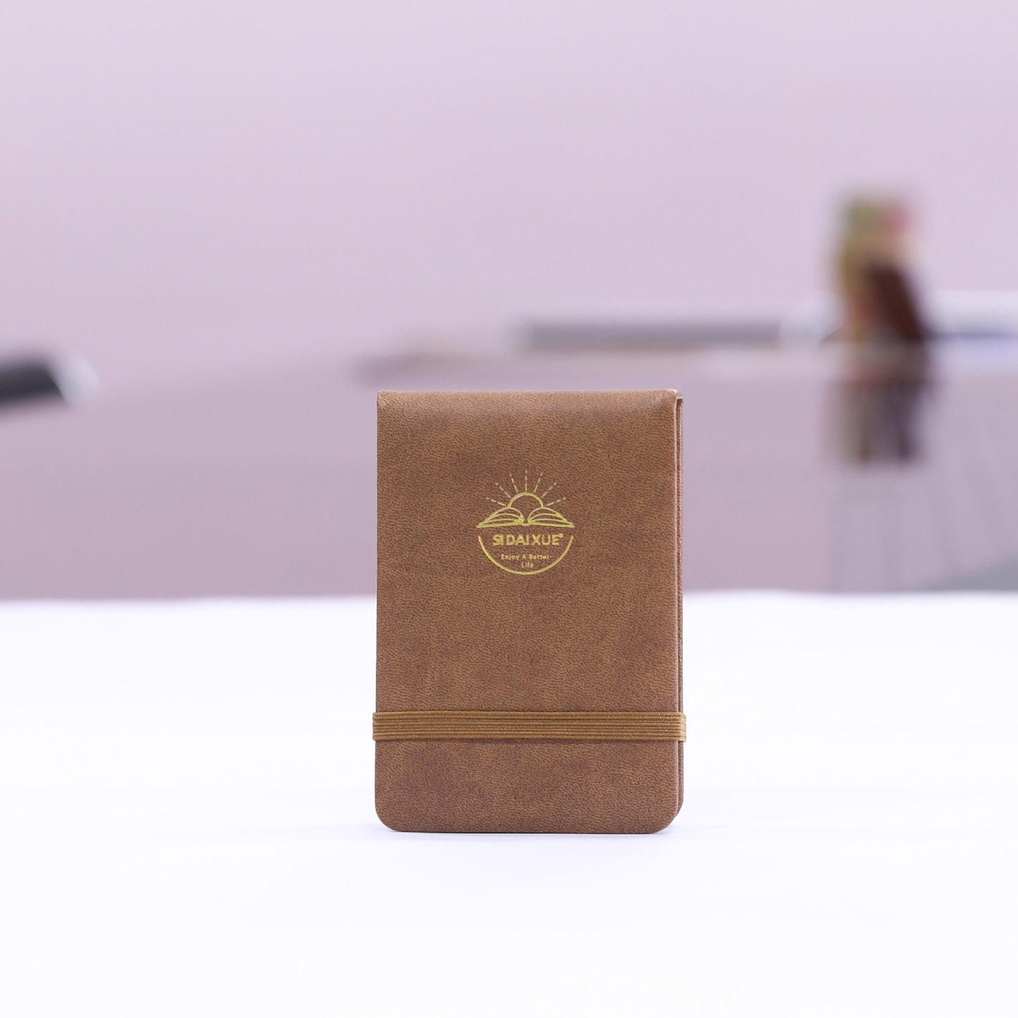 A7 Pocket Notebook with Elastic Band – Single-Bound Edge PU Leather Journal with Tear-Out Pages & Woodfree Paper, A Compact Everyday Companion for Notes & Ideas