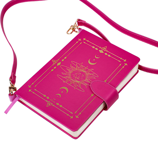 Handbag-Style PU Leather Notebook – Trendy Zipper Closure Journal with Card Slots & Pen Holder, A Fashion-Forward Keepsake for Women on the Go