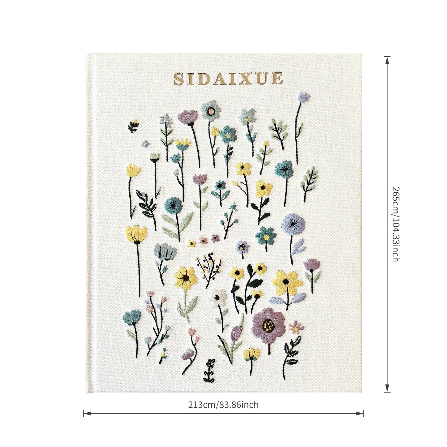 Embroidered Floral Fabric Notebook – 3D Stitched Journal with Soft Cover & Premium Paper, An Artistic Keepsake for Journaling, Gifting & Everyday Inspiration