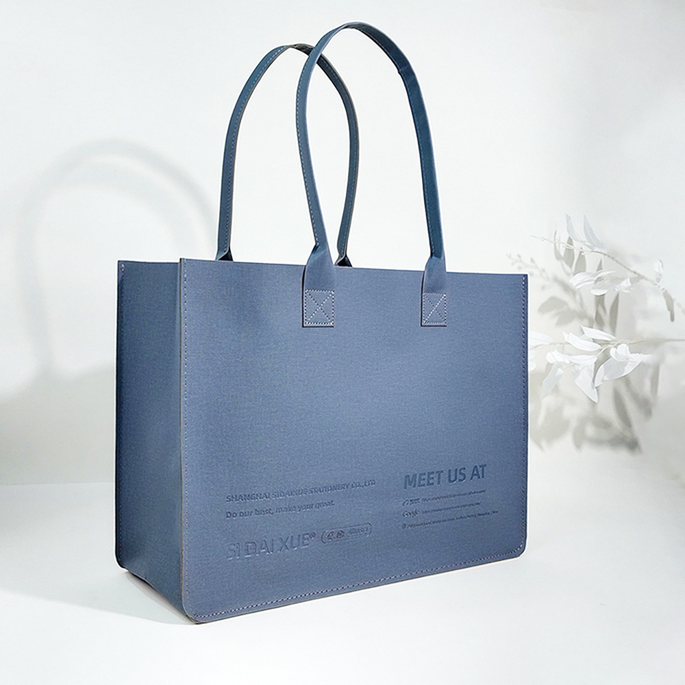Large Capacity PU Leather Tote Bag – Waterproof Business Commuter Shoulder Bag with Custom Logo Option, A Stylish Everyday Companion for Work & Travel