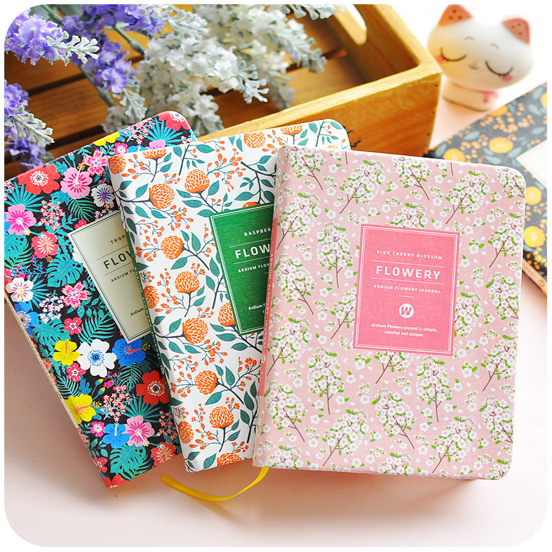 A6 Vintage Floral Fabric Notebook – Printed Cotton Cover Journal with Creamy Paper, A Dreamy Keepsake for Journaling, Sketching & Thoughtful Gifting