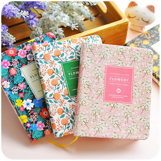 A6 Vintage Floral Fabric Notebook – Printed Cotton Cover Journal with Creamy Paper, A Dreamy Keepsake for Journaling, Sketching & Thoughtful Gifting
