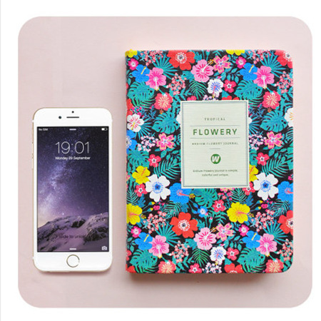 A6 Vintage Floral Fabric Notebook – Printed Cotton Cover Journal with Creamy Paper, A Dreamy Keepsake for Journaling, Sketching & Thoughtful Gifting