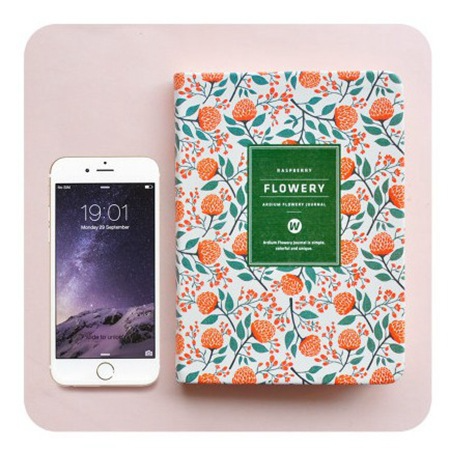 A6 Vintage Floral Fabric Notebook – Printed Cotton Cover Journal with Creamy Paper, A Dreamy Keepsake for Journaling, Sketching & Thoughtful Gifting