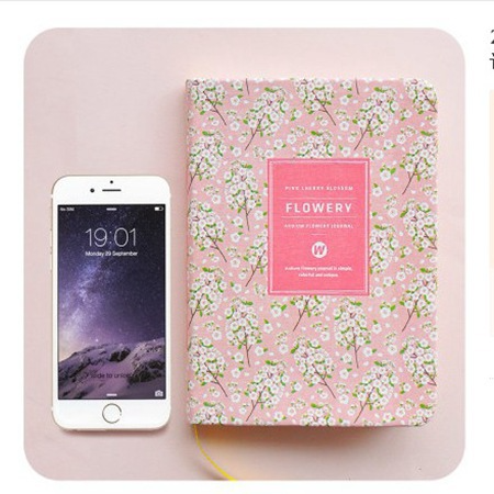 A6 Vintage Floral Fabric Notebook – Printed Cotton Cover Journal with Creamy Paper, A Dreamy Keepsake for Journaling, Sketching & Thoughtful Gifting