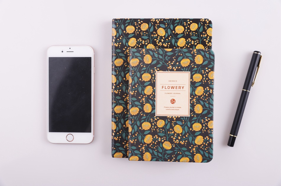 A6 Vintage Floral Fabric Notebook – Printed Cotton Cover Journal with Creamy Paper, A Dreamy Keepsake for Journaling, Sketching & Thoughtful Gifting
