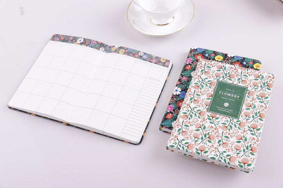 A6 Vintage Floral Fabric Notebook – Printed Cotton Cover Journal with Creamy Paper, A Dreamy Keepsake for Journaling, Sketching & Thoughtful Gifting