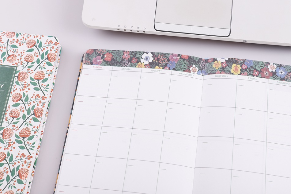A6 Vintage Floral Fabric Notebook – Printed Cotton Cover Journal with Creamy Paper, A Dreamy Keepsake for Journaling, Sketching & Thoughtful Gifting