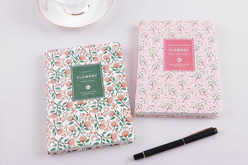 A6 Vintage Floral Fabric Notebook – Printed Cotton Cover Journal with Creamy Paper, A Dreamy Keepsake for Journaling, Sketching & Thoughtful Gifting