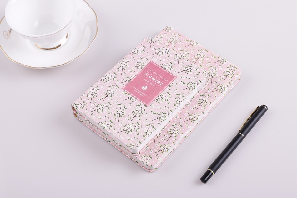 A6 Vintage Floral Fabric Notebook – Printed Cotton Cover Journal with Creamy Paper, A Dreamy Keepsake for Journaling, Sketching & Thoughtful Gifting