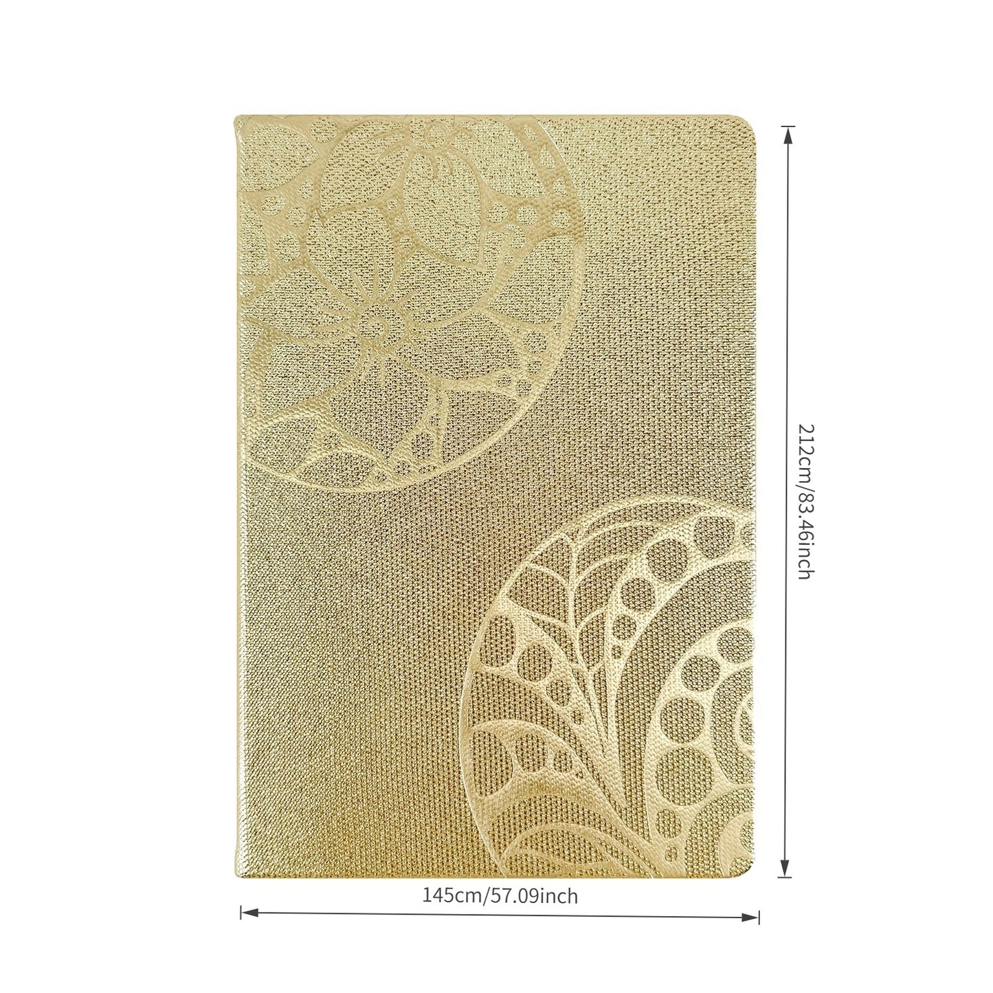 Premium Metallic Gold & Silver PU Leather Notebook – Customizable Embossed Journal with Foil Stamping, A Luxurious Keepsake for Writing, Gifting & Branding