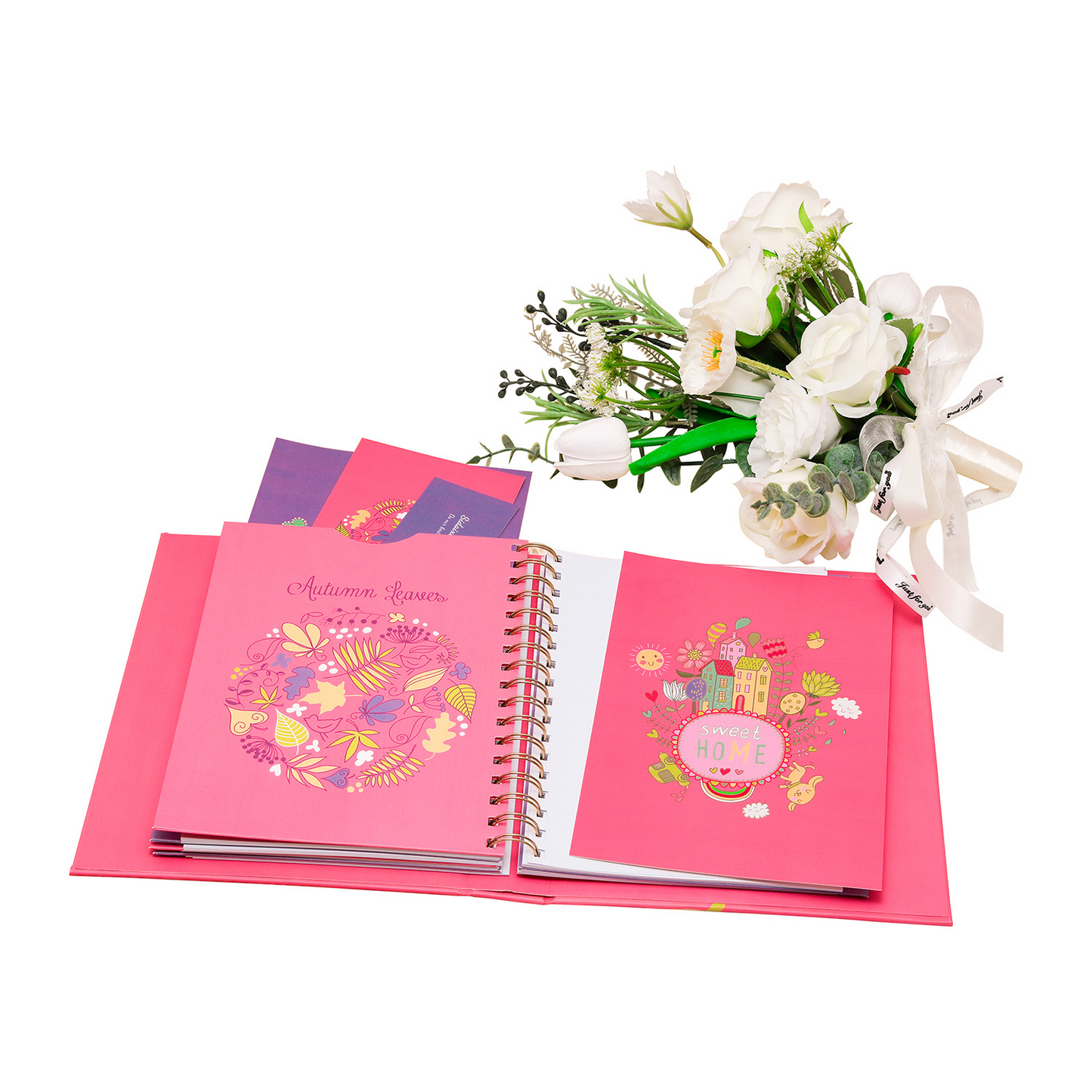 Spiral Bound Notebook with Protective Jacket – Full-Color Printed Cover Journal, A Versatile Keepsake for Sketching, Note-Taking & Memory Keeping