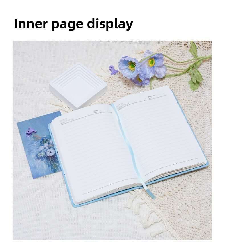 Embroidered Fabric Business Notebook – High-Aesthetic Hardcover Journal with Premium Paper, A Sophisticated Keepsake for Professionals, Creatives & Thoughtful Gifting