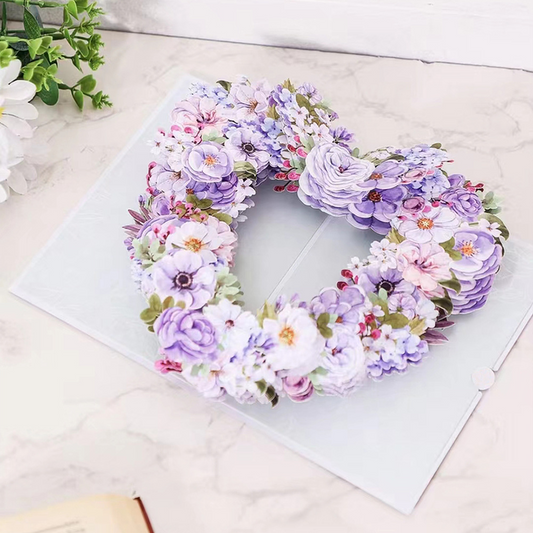 3D Pop-Up Heart & Butterfly Floral Card – Handcrafted Laser-Cut Greeting with Elegant Design, A Premium Keepsake for Birthday, Mother‘s Day & Gratitude, with Envelope