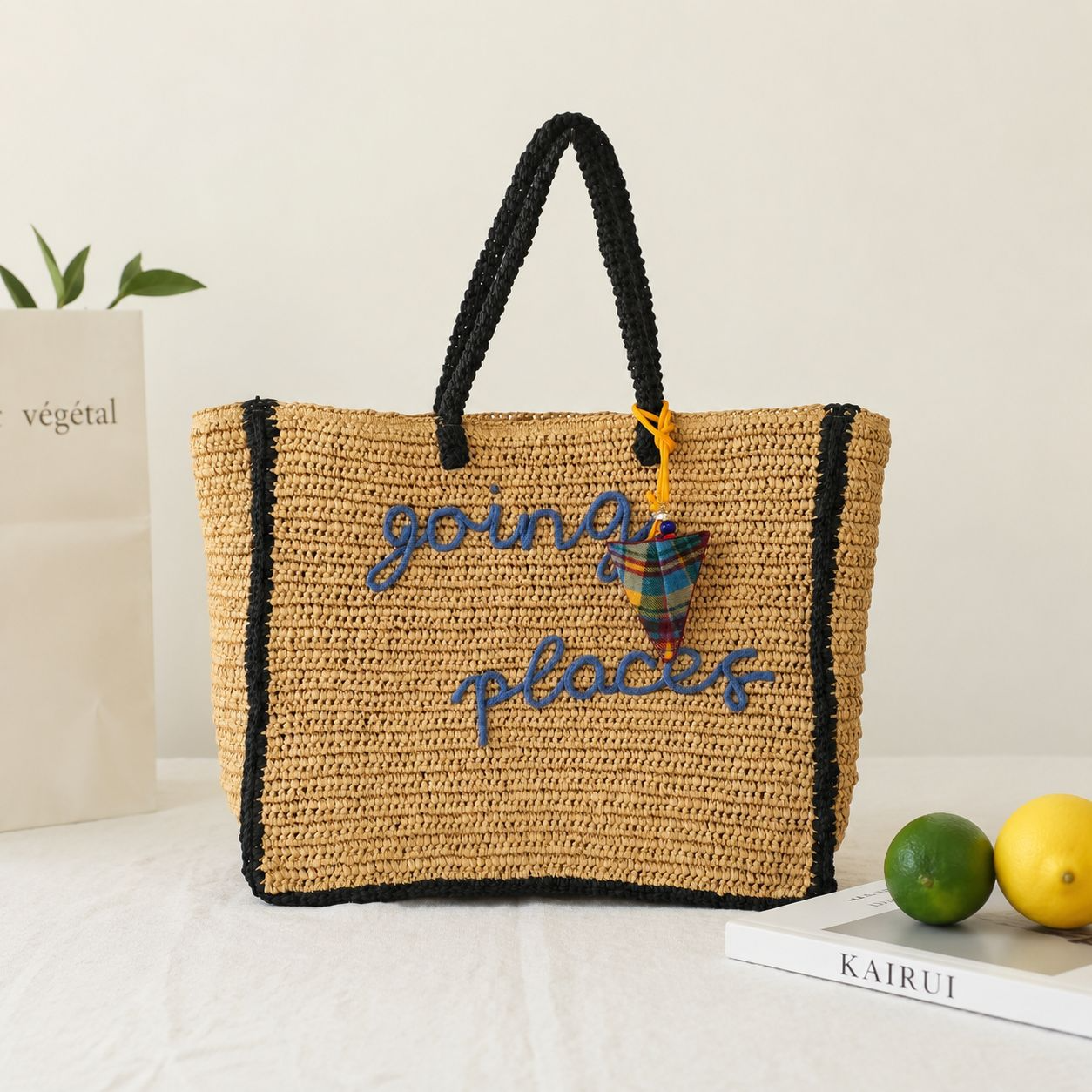 2026 New Arrival Handwoven Straw Tote Bag – Large Capacity Beach Shoulder Bag with Soft Handles, A Breezy Summer Essential for Vacation & Everyday Style
