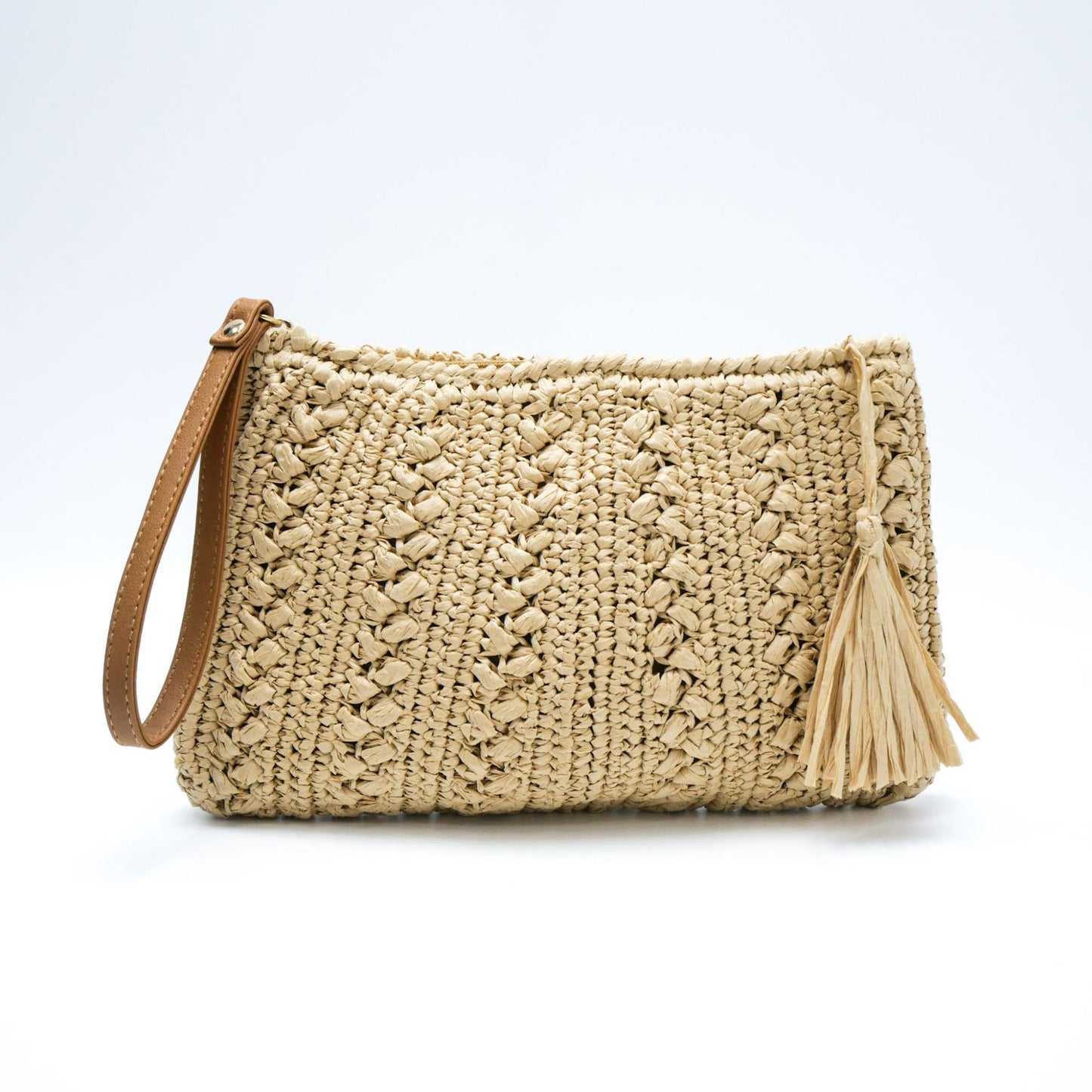New Arrival Tassel Straw Clutch Bag – Handwoven Boho Evening Purse with Flowing Fringe, A Premium Beach & Vacation Accessory for Women