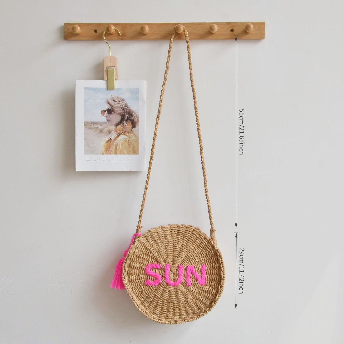 Personalized Letter Circle Crossbody Bag – Cute Round Canvas Shoulder Purse with Adjustable Long Strap, A Photogenic Summer Essential for Girls & Teens