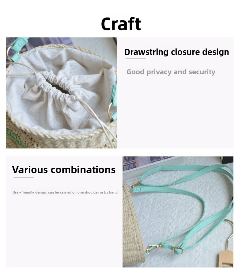 New Arrival Ruffle Straw Bucket Bag – Handwoven Cute Shoulder Tote with Flounce Trim, A Sweet & Spacious Summer Essential for Beach, Vacation & Everyday Style