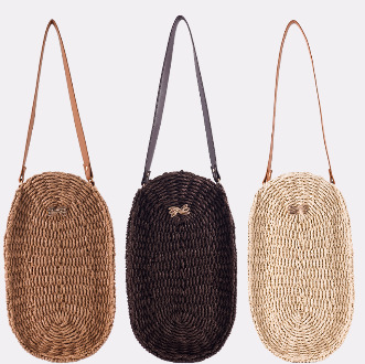 New Arrival Oval Straw Shoulder Bag – Handwoven Woven Purse in Beige & Camel, A Versatile Summer Essential for Beach, Vacation & Everyday Style