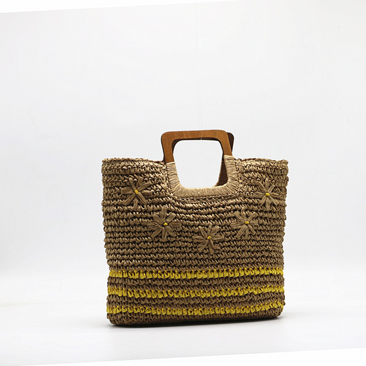 New Arrival Embroidered Paper Straw Tote Bag – Large Capacity Handwoven Shoulder Bag with Floral Embroidery, A Chic & Spacious Summer Essential for Beach, Vacation & Everyday Style