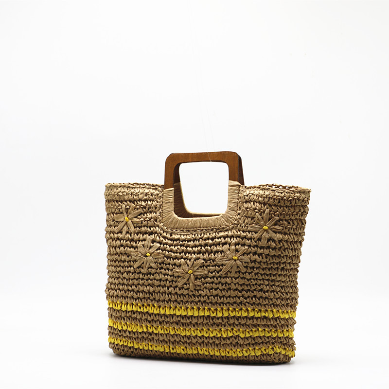 New Arrival Embroidered Paper Straw Tote Bag – Large Capacity Handwoven Shoulder Bag with Floral Embroidery, A Chic & Spacious Summer Essential for Beach, Vacation & Everyday Style