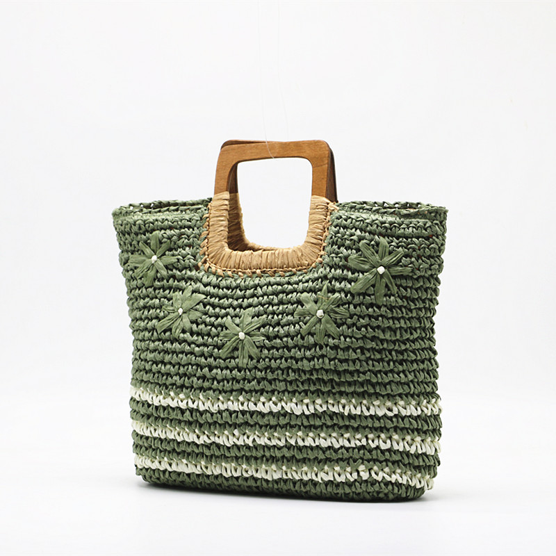 New Arrival Embroidered Paper Straw Tote Bag – Large Capacity Handwoven Shoulder Bag with Floral Embroidery, A Chic & Spacious Summer Essential for Beach, Vacation & Everyday Style