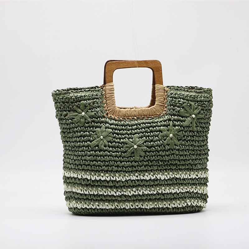 New Arrival Embroidered Paper Straw Tote Bag – Large Capacity Handwoven Shoulder Bag with Floral Embroidery, A Chic & Spacious Summer Essential for Beach, Vacation & Everyday Style