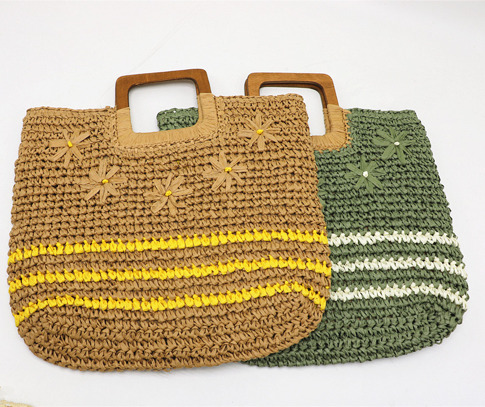 New Arrival Embroidered Paper Straw Tote Bag – Large Capacity Handwoven Shoulder Bag with Floral Embroidery, A Chic & Spacious Summer Essential for Beach, Vacation & Everyday Style