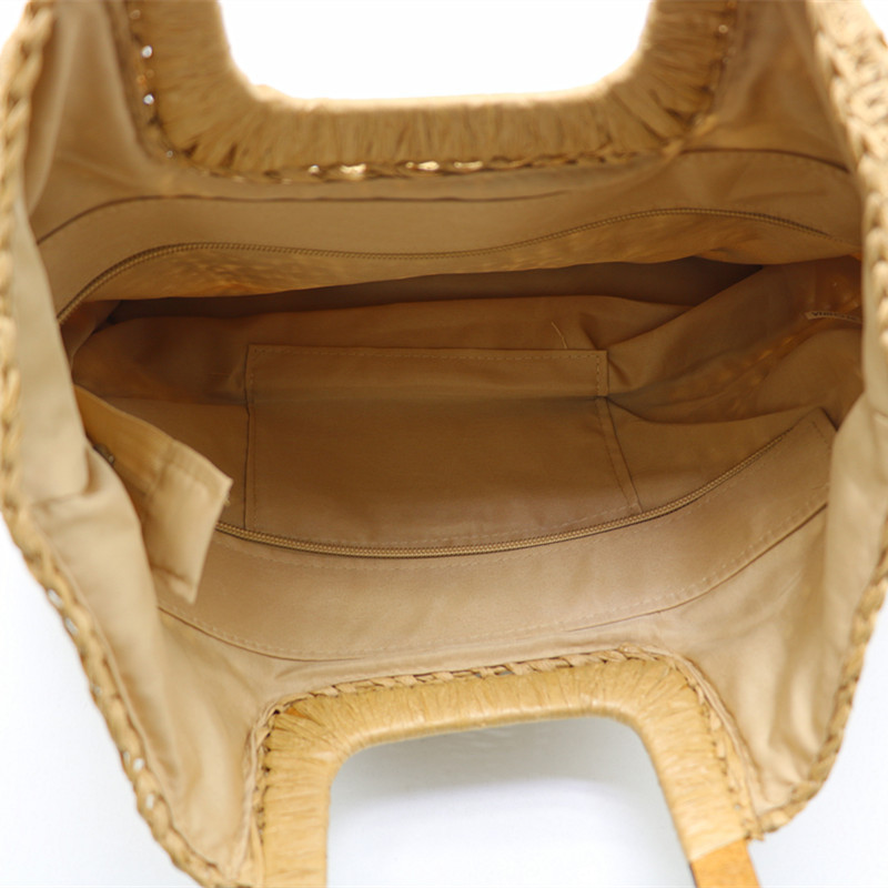 New Arrival Embroidered Paper Straw Tote Bag – Large Capacity Handwoven Shoulder Bag with Floral Embroidery, A Chic & Spacious Summer Essential for Beach, Vacation & Everyday Style