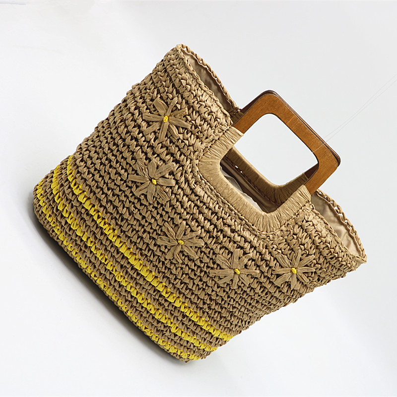 New Arrival Embroidered Paper Straw Tote Bag – Large Capacity Handwoven Shoulder Bag with Floral Embroidery, A Chic & Spacious Summer Essential for Beach, Vacation & Everyday Style