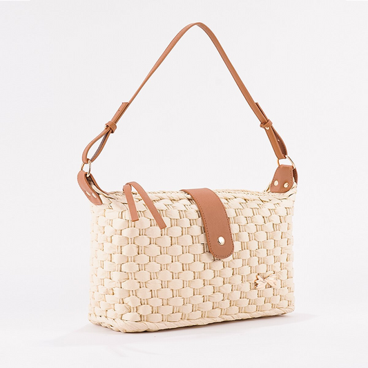 New Arrival Fashion Woven Crossbody Bag – Trendy Straw Shoulder Purse with Versatile 2-in-1 Strap, A Lightweight Summer Essential for Vacation, Commute & Everyday Style