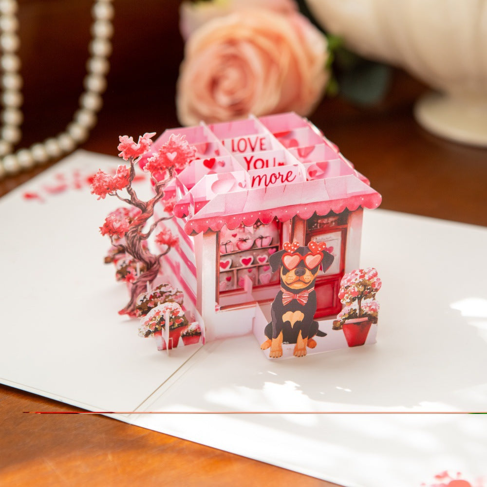 2026 New Valentine’s Day 3D Pop-up Heart Card – Elegant Foldable Love Greeting, Premium Design with Envelope